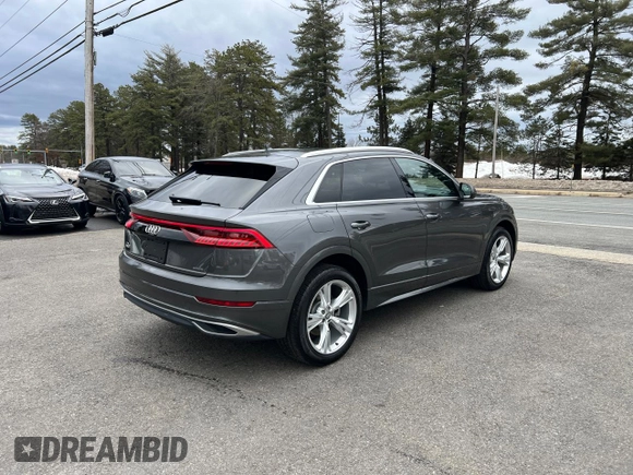 2019 Audi Q8 Premium Plus z VIN WA1BVAF19KD028045, wystawiony jako Copart lot #48666925 z przebiegiem 112 755 mil mil oraz Czysty tytuł • Clean title. Historia ofert i sprzedaży dostępna na DreamBid. Obrazek 4.