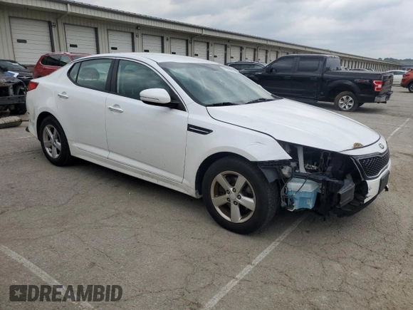 2015 Kia Optima LX with VIN 5XXGM4A70FG488749, listed as a Copart auction lot 57395825 with 176,592 mi miles and Salvage title. Bid and sale history available at DreamBid. Image 4.