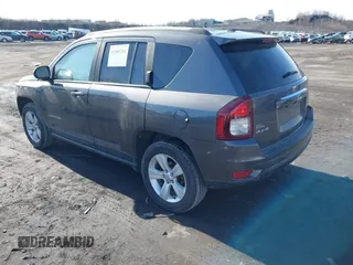 2017 Jeep Compass High Altitude with VIN 1C4NJDEB1HD111889, listed as a IAAI auction lot 41509294 with 104,038 mi miles. Bid and sale history available at carsss.com. Image 3.