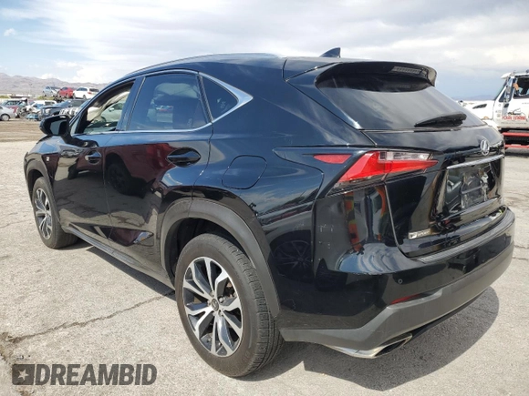 2015 Lexus NX 200t with VIN JTJYARBZ0F2004365, listed as a Copart auction lot 55886135 with 80,414 mi miles and Salvage title. Bid and sale history available at DreamBid. Image 2.