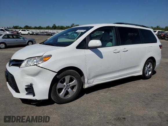 2018 Toyota Sienna LE Auto Access Seat with VIN 5TDKZ3DCXJS916445, listed as a Copart auction lot 62831275 with 104,859 mi miles and Salvage title. Bid and sale history available at DreamBid. Image 1.