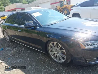 2015 Audi A8 4.0T with VIN WAU32AFD3FN039603, listed as a IAAI auction lot 42267467 with 120,393 mi miles and . Bid and sale history available at DreamBid. Image 13.