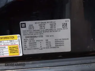 2017 GMC Acadia Limited z VIN 1GKKVSKD9HJ113753, wystawiony jako IAAI lot #41903528 z przebiegiem 88 978 mil mil oraz . Historia ofert i sprzedaży dostępna na DreamBid. Obrazek 9.