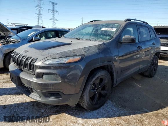 2017 Jeep Cherokee Sport z VIN 1C4PJLAB3HW592497, wystawiony jako Copart lot #45756755 z przebiegiem 79 847 mil mil oraz Czysty tytuł • Clean title. Historia ofert i sprzedaży dostępna na DreamBid. Obrazek 1.