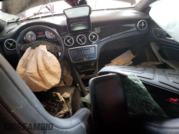 2015 Mercedes-Benz CLA 250 with VIN WDDSJ4EB1FN176192, listed as a Copart auction lot 50578155 with 124,292 mi miles and Salvage Title. Bid and sale history available at DreamBid. Image 8.