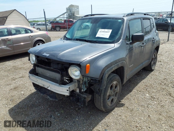 2017 Jeep Renegade Sport с VIN ZACCJBAB6HPG64055, выставлен на аукционе IAAI как лот 42104469 с пробегом 125 897 миль миль и . История ставок и продаж доступна на DreamBid. Изображение 17.