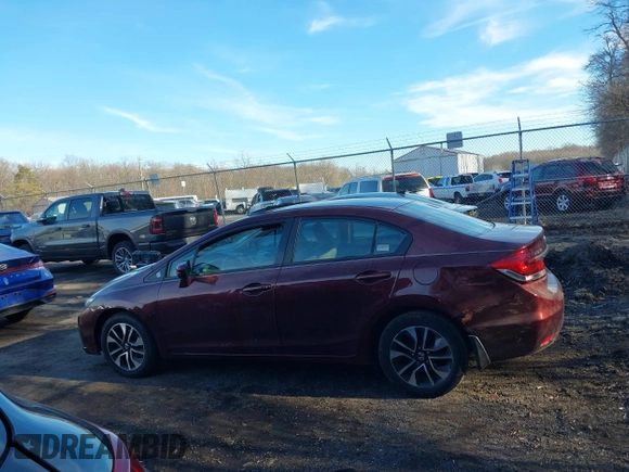 2014 Honda Civic Sedan EX with VIN 19XFB2F80EE249233, listed as a IAAI auction lot 41654087 with 119,126 mi miles. Bid and sale history available at carsss.com. Image 14.