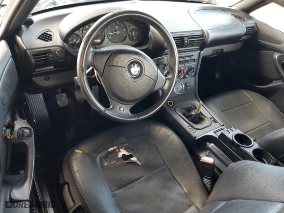 2000 BMW Z3 2.5L with VIN 4USCH9345YLF85948, listed as a Copart auction lot 77315644 with 129,361 mi miles and Salvage Title. Bid and sale history available at carsss.com. Image 8.