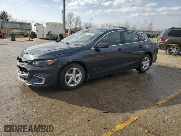2017 Chevrolet Malibu LS with VIN 1G1ZB5ST3HF275899, listed as a Copart auction lot 49675825 with 57,143 mi miles and Salvage Title. Bid and sale history available at DreamBid. Image 1.