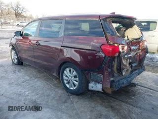 2016 Kia Sedona LX with VIN KNDMB5C17G6200149, listed as a IAAI auction lot 41308309 with 79,457 mi miles and . Bid and sale history available at carsss.com. Image 3.