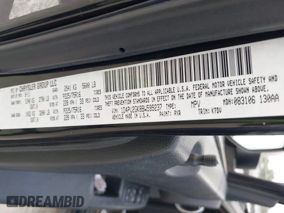2011 Dodge Nitro SE with VIN 1D4PU2GK8BW599237, listed as a IAAI auction lot 42287742 with 176,187 mi miles and . Bid and sale history available at DreamBid. Image 9.