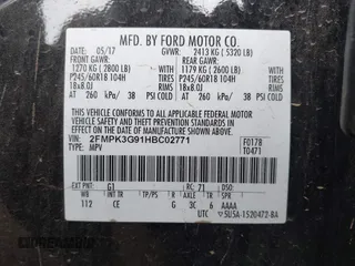 2017 Ford Edge SE with VIN 2FMPK3G91HBC02771, listed as a IAAI auction lot 42164948 with 107,264 mi miles and . Bid and sale history available at DreamBid. Image 9.