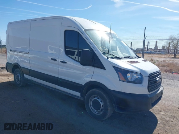 2019 Ford Transit with VIN 1FTYR2CM0KKB83667, listed as a IAAI auction lot 42170376 with 93,432 mi miles. Bid and sale history available at carsss.com. Image 1.
