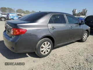 2009 Toyota Corolla with VIN JTDBL40E19J003922, listed as a Copart auction lot 53886135 with 143,324 mi miles and Salvage Title. Bid and sale history available at carsss.com. Image 3.