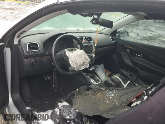 2007 Volkswagen Eos 3.2L with VIN WVWFB71FX7V037070, listed as a Copart auction lot 44582665 with Not Provided miles and Salvage Title. Bid and sale history available at DreamBid. Image 8.