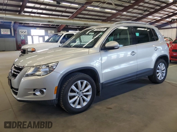 2011 Volkswagen Tiguan SE with VIN WVGBV7AX1BW519102, listed as a Copart auction lot 55094515 with 134,248 mi miles and Clean Title. Bid and sale history available at DreamBid. Image 1.