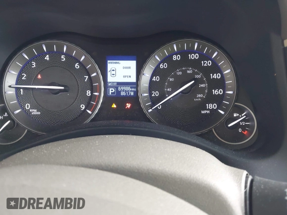 2018 Infiniti Q70 Luxe with VIN JN1BY1PP4JM330361, listed as a IAAI auction lot 42469866 with 69,986 mi miles and . Bid and sale history available at DreamBid. Image 7.