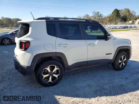 2022 Jeep Renegade Trailhawk with VIN ZACNJDC15NPN81377, listed as a Copart auction lot 76677514 with 55,656 mi miles and Clean Title. Bid and sale history available at DreamBid. Image 3.