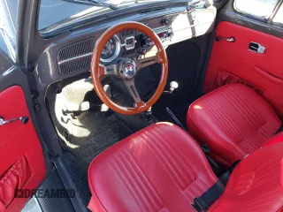 1967 Volkswagen Beetle with VIN 117142708, listed as a Copart auction lot 42380965 with 54,196 mi miles and Salvage Title. Bid and sale history available at DreamBid. Image 8.