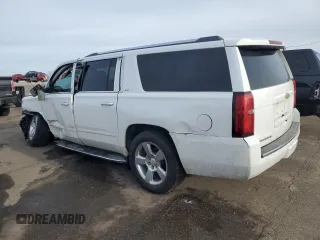 2015 Chevrolet Suburban LTZ with VIN 1GNSKKKC1FR275393, listed as a Copart auction lot 48349675 with 158,542 mi miles and Salvage Title. Bid and sale history available at carsss.com. Image 2.