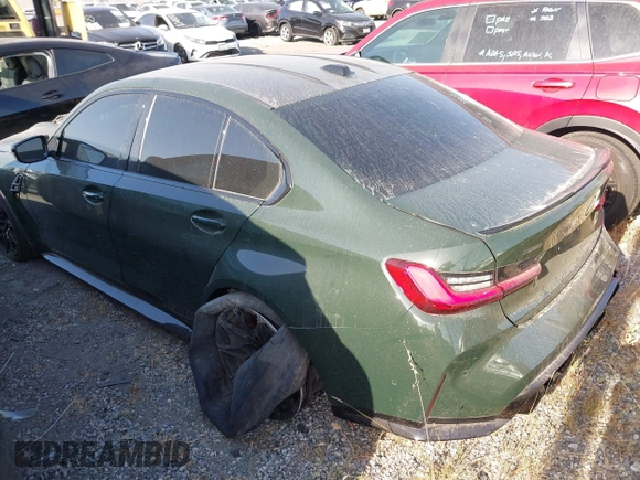 2025 BMW M3 Competition xDrive z VIN WBS33HJ02SFU69052, wystawiony jako IAAI lot #42430291 z przebiegiem Nie podano mil oraz . Historia ofert i sprzedaży dostępna na DreamBid. Obrazek 3.