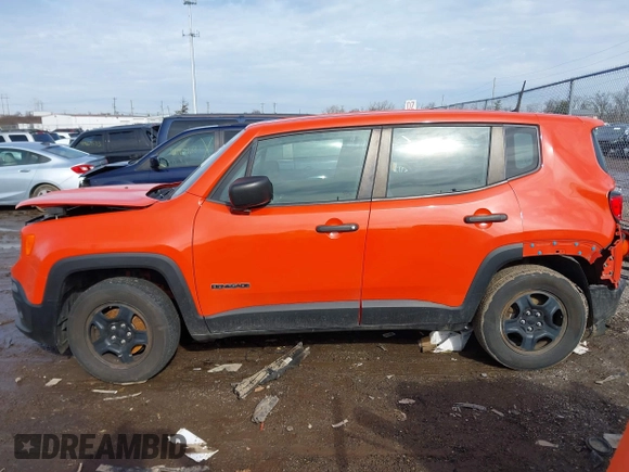 2017 Jeep Renegade Sport with VIN ZACCJBAB6HPG14546, listed as a IAAI auction lot 41488025 with 93,043 mi miles and . Bid and sale history available at carsss.com. Image 15.