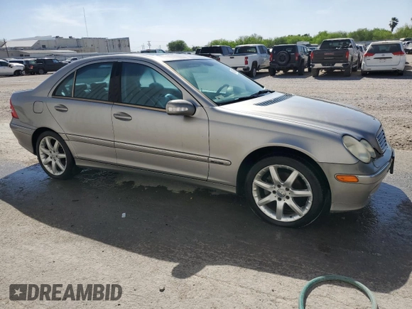 2004 Mercedes-Benz C 230 Kompressor with VIN WDBRF40J44F459457, listed as a Copart auction lot 49518895 with 249,921 mi miles and Clean Title. Bid and sale history available at DreamBid. Image 4.