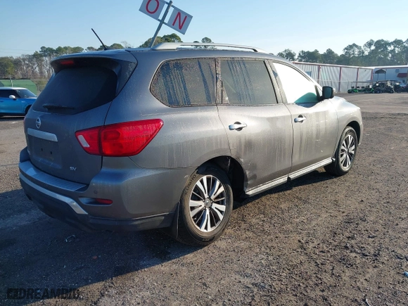 2017 Nissan Pathfinder SV with VIN 5N1DR2MN3HC660984, listed as a IAAI auction lot 41663918 with 118,793 mi miles. Bid and sale history available at carsss.com. Image 4.