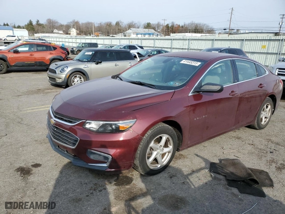 2016 Chevrolet Malibu LS with VIN 1G1ZB5ST9GF181945, listed as a Copart auction lot 41445315 with 97,318 mi miles and Clean Title. Bid and sale history available at carsss.com. Image 1.