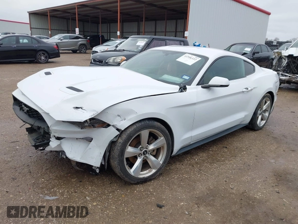 2019 Ford Mustang EcoBoost with VIN 1FA6P8TH6K5201919, listed as a IAAI auction lot 41556322 with 100,568 mi miles and . Bid and sale history available at carsss.com. Image 16.
