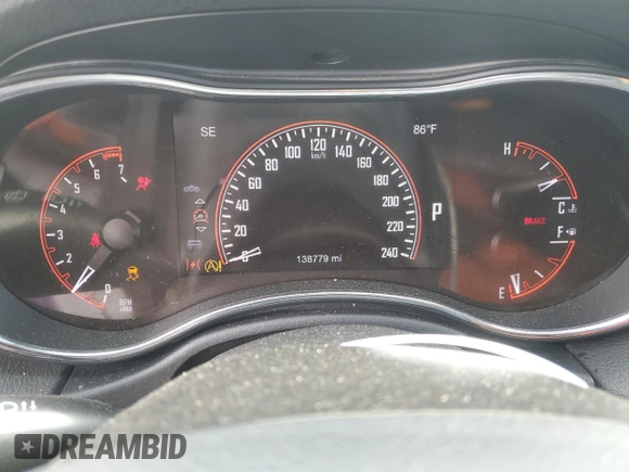 2017 Dodge Durango SXT with VIN 1C4RDHAG0HC680515, listed as a Copart auction lot 54446695 with 138,779 mi miles and Salvage title. Bid and sale history available at DreamBid. Image 9.