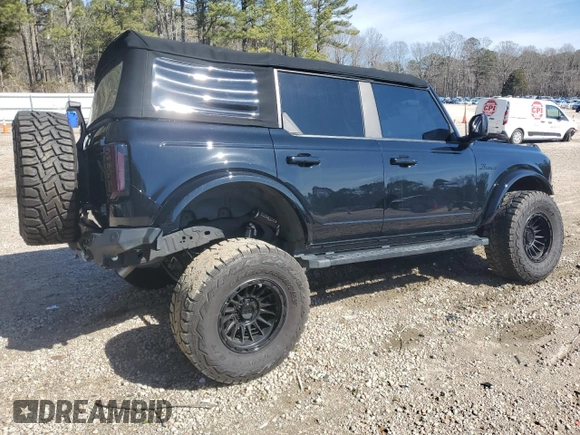 2022 Ford Bronco with VIN 1FMEE5BPXNLB48396, listed as a Copart auction lot 45375945 with 23,960 mi miles and Salvage title. Bid and sale history available at DreamBid. Image 3.