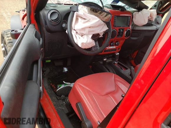 2018 Jeep Wrangler JK Unlimited Sport S with VIN 1C4HJWDG7JL875196, listed as a Copart auction lot 48335044 with 0 mi miles and Salvage Title. Bid and sale history available at carsss.com. Image 8.