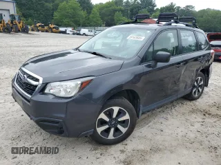 2018 Subaru Forester with VIN JF2SJABC2JH440518, listed as a Copart auction lot 59163685 with Not provided miles and Salvage title. Bid and sale history available at DreamBid. Image 1.