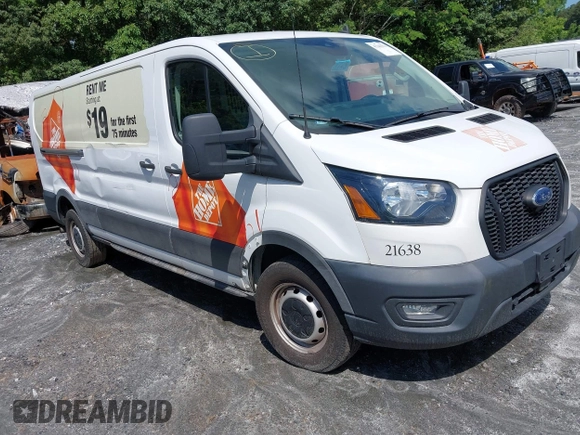 2021 Ford Transit Cargo with VIN 1FTBR1Y83MKA76305, listed as a IAAI auction lot 42240276 with 75,256 mi miles and . Bid and sale history available at DreamBid. Image 1.