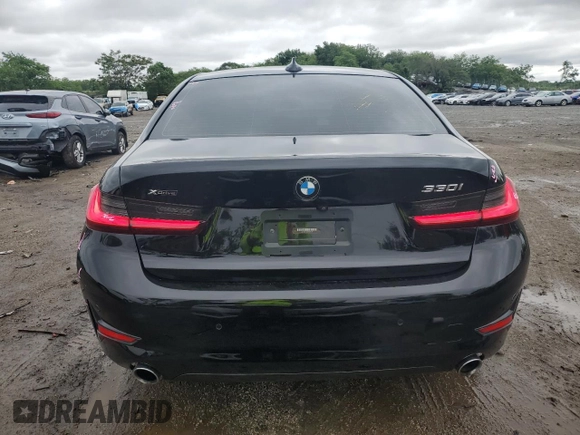 2020 BMW 3 Series 330i xDrive with VIN 3MW5R7J0XL8B31477, listed as a Copart auction lot 56384515 with 40,539 mi miles and Salvage title. Bid and sale history available at DreamBid. Image 6.
