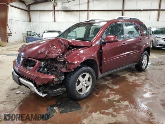 2008 Pontiac Torrent z VIN 2CKDL33F986001234, wystawiony jako Copart lot #42148115 z przebiegiem 151 843 mil mil oraz Czysty tytuł • Clean title. Historia ofert i sprzedaży dostępna na DreamBid. Obrazek 1.