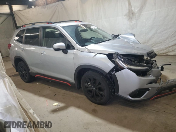 2022 Subaru Forester Sport with VIN JF2SKAJC2NH471997, listed as a Copart auction lot 53866285 with 0 mi miles and Salvage Title. Bid and sale history available at carsss.com. Image 4.