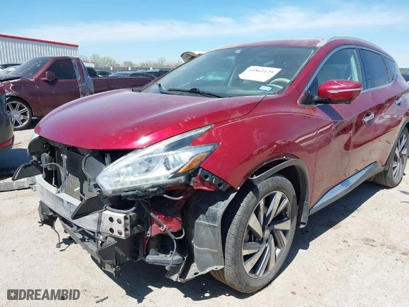 2015 Nissan Murano SL with VIN 5N1AZ2MG6FN229352, listed as a IAAI auction lot 41861129 with 136,242 mi miles. Bid and sale history available at carsss.com. Image 6.
