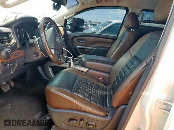 2016 Nissan Titan Platinum Reserve with VIN 1N6BA1F48GN515859, listed as a Copart auction lot 61955385 with 80,858 mi miles and Clean title. Bid and sale history available at DreamBid. Image 7.