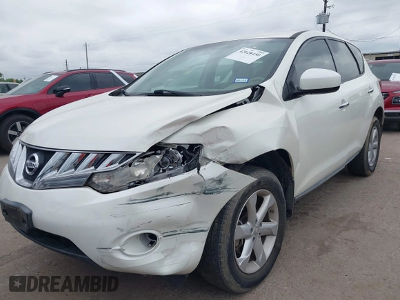 2009 Nissan Murano S with VIN JN8AZ18UX9W105618, listed as a IAAI auction lot 42028450 with 80,177 mi miles. Bid and sale history available at carsss.com. Image 2.