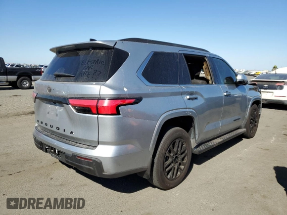 2023 Toyota Sequoia SR5 with VIN 7SVAAAAA4PX001707, listed as a Copart auction lot 69430364 with 0 mi miles and Non Repairable. Bid and sale history available at carsss.com. Image 3.