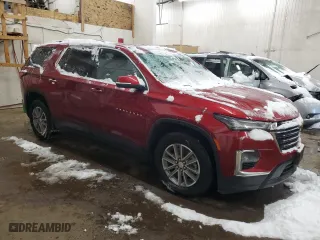 2023 Chevrolet Traverse LT Cloth with VIN 1GNEVGKW5PJ135178, listed as a Copart auction lot 44572535 with 54,727 mi miles and Salvage Title. Bid and sale history available at carsss.com. Image 4.