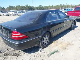 2002 Mercedes-Benz S-Class 5.0L with VIN WDBNG75J42A274373, listed as a IAAI auction lot 41482227 with 1 mi miles. Bid and sale history available at carsss.com. Image 4.