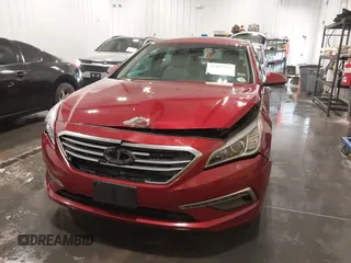 2015 Hyundai Sonata SE with VIN 5NPE24AF8FH003265, listed as a IAAI auction lot 41909096 with 75,453 mi miles and . Bid and sale history available at DreamBid. Image 6.