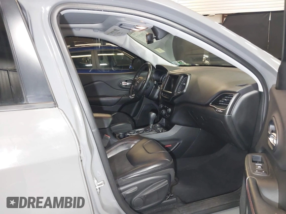 2019 Jeep Cherokee Trailhawk Elite with VIN 1C4PJMBX8KD458989, listed as a IAAI auction lot 41881517 with 89,045 mi miles. Bid and sale history available at carsss.com. Image 5.