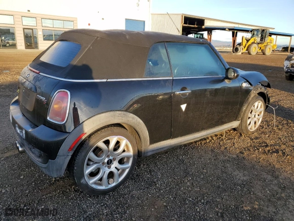 2010 MINI Cooper Convertible S with VIN WMWMS3C55ATY09477, listed as a Copart auction lot 78481974 with 102,954 mi miles and Salvage Title. Bid and sale history available at carsss.com. Image 3.