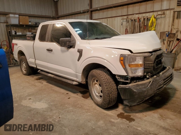 2022 Ford F-150 XL with VIN 1FTFX1E50NFA19636, listed as a Copart auction lot 44251395 with 49,155 mi miles and Salvage title. Bid and sale history available at DreamBid. Image 4.
