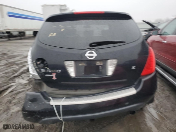 2006 Nissan Murano SL with VIN JN8AZ08TX6W425826, listed as a Copart auction lot 41404495 with 141,139 mi miles and Salvage Title. Bid and sale history available at carsss.com. Image 6.