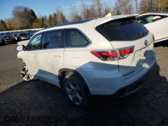 2015 Toyota Highlander Limited z VIN 5TDDCRFH8FS009531, wystawiony jako Copart lot #83792144 z przebiegiem 188 827 mil mil oraz Szkoda całkowita • Salvage title. Historia ofert i sprzedaży dostępna na DreamBid. Obrazek 2.